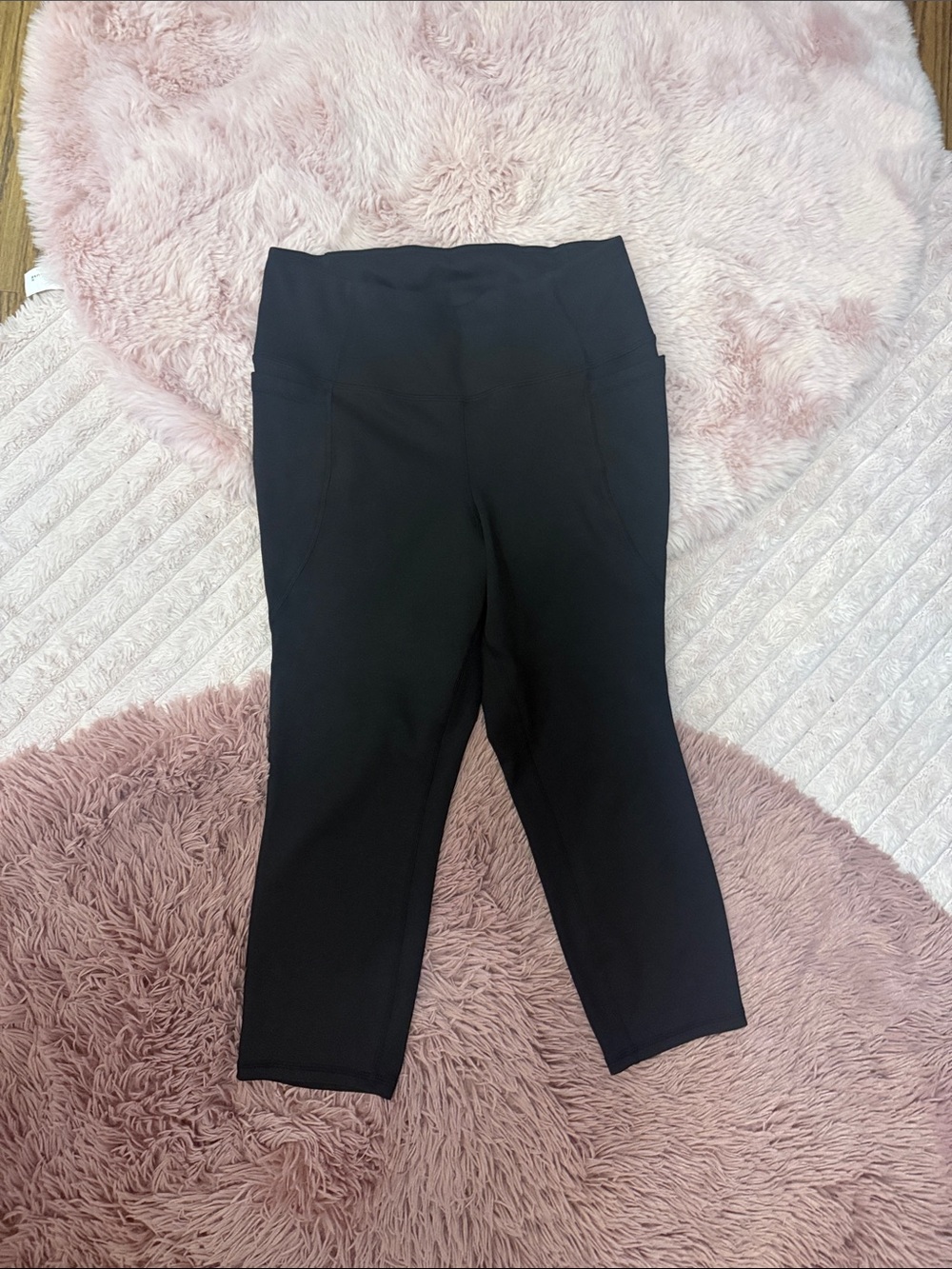 torrid Black Cropped Ponte Leggings with High Waist
